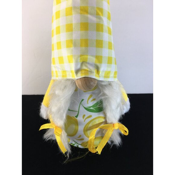 Lemon Gnomme Plush Kitchen Home Decor Weighted Sitter 15” & 14” Tall - Picture 2 of 16